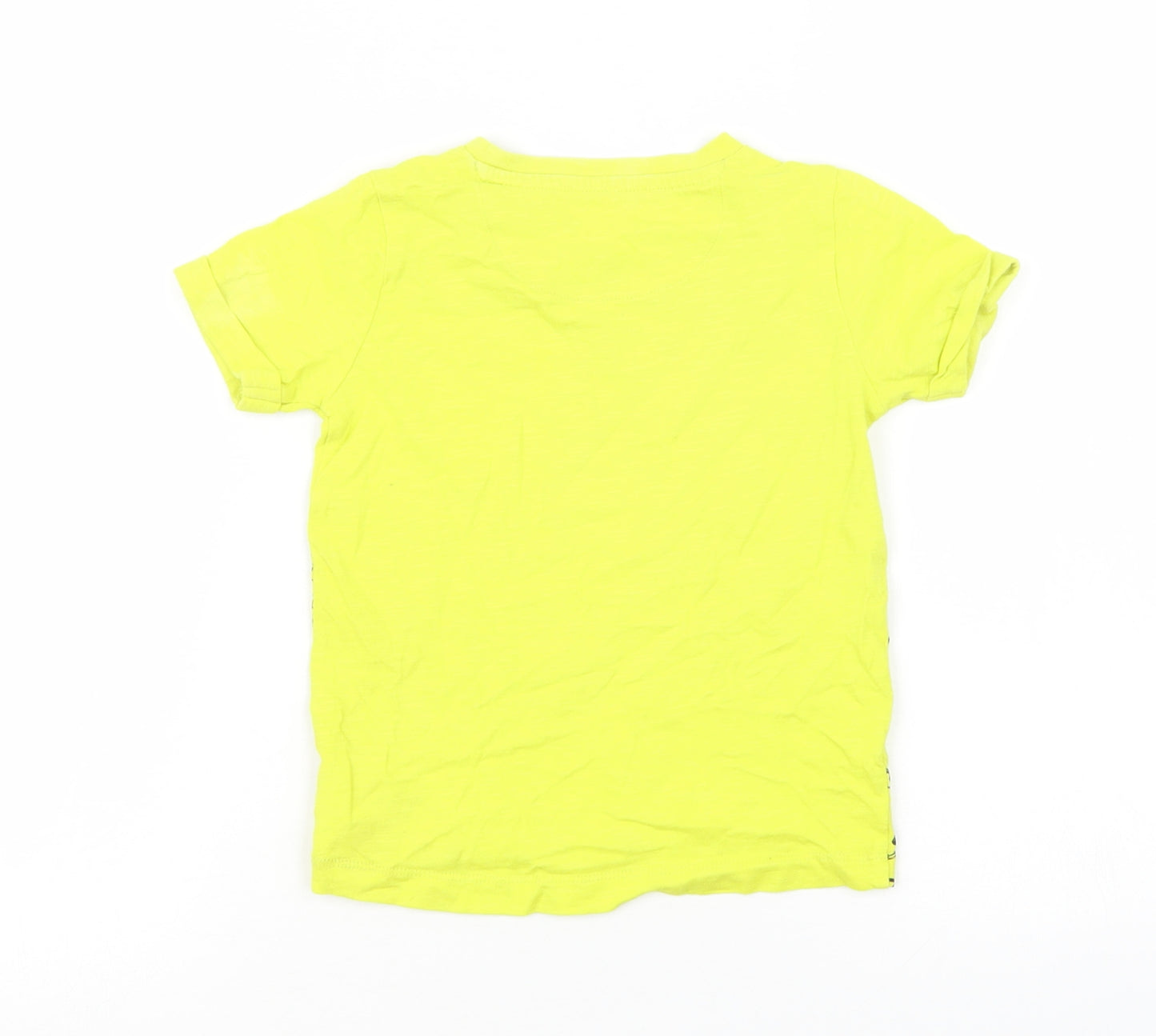 Mothercare Boys Yellow Geometric  Basic T-Shirt Size 18-24 Months