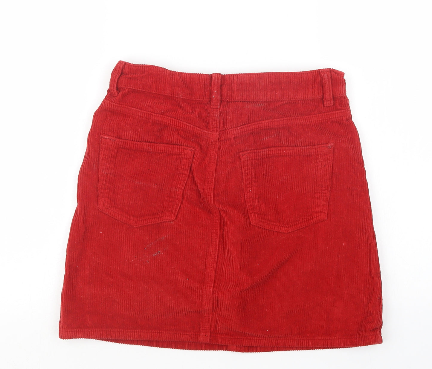 Topshop Womens Red   Straight & Pencil Skirt Size 8