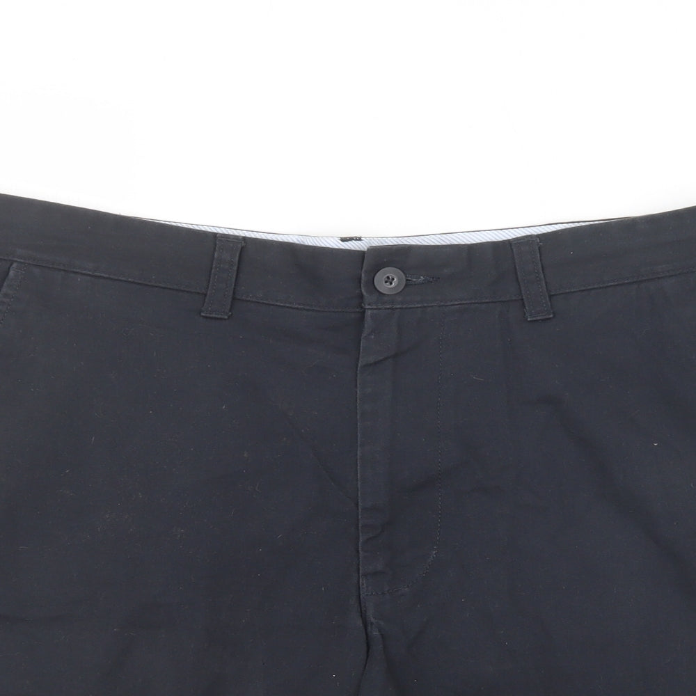 Marks and Spencer Mens Blue   Chino Shorts Size 34 in