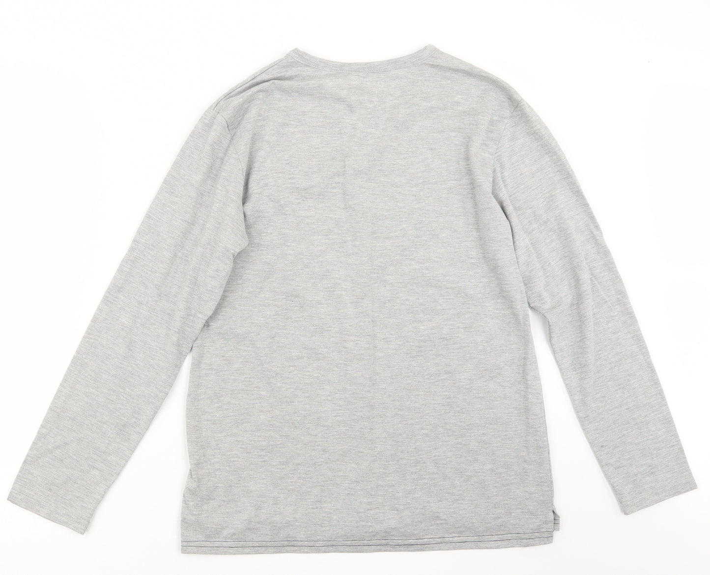 The White Company Mens Grey Geometric   Pyjama Top Size S