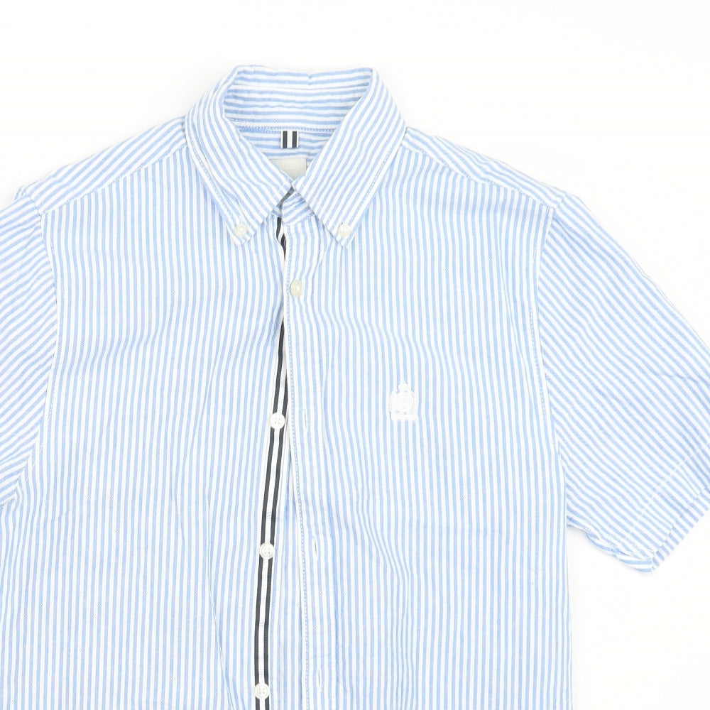 River Island Mens Blue Striped   Button-Up Size S