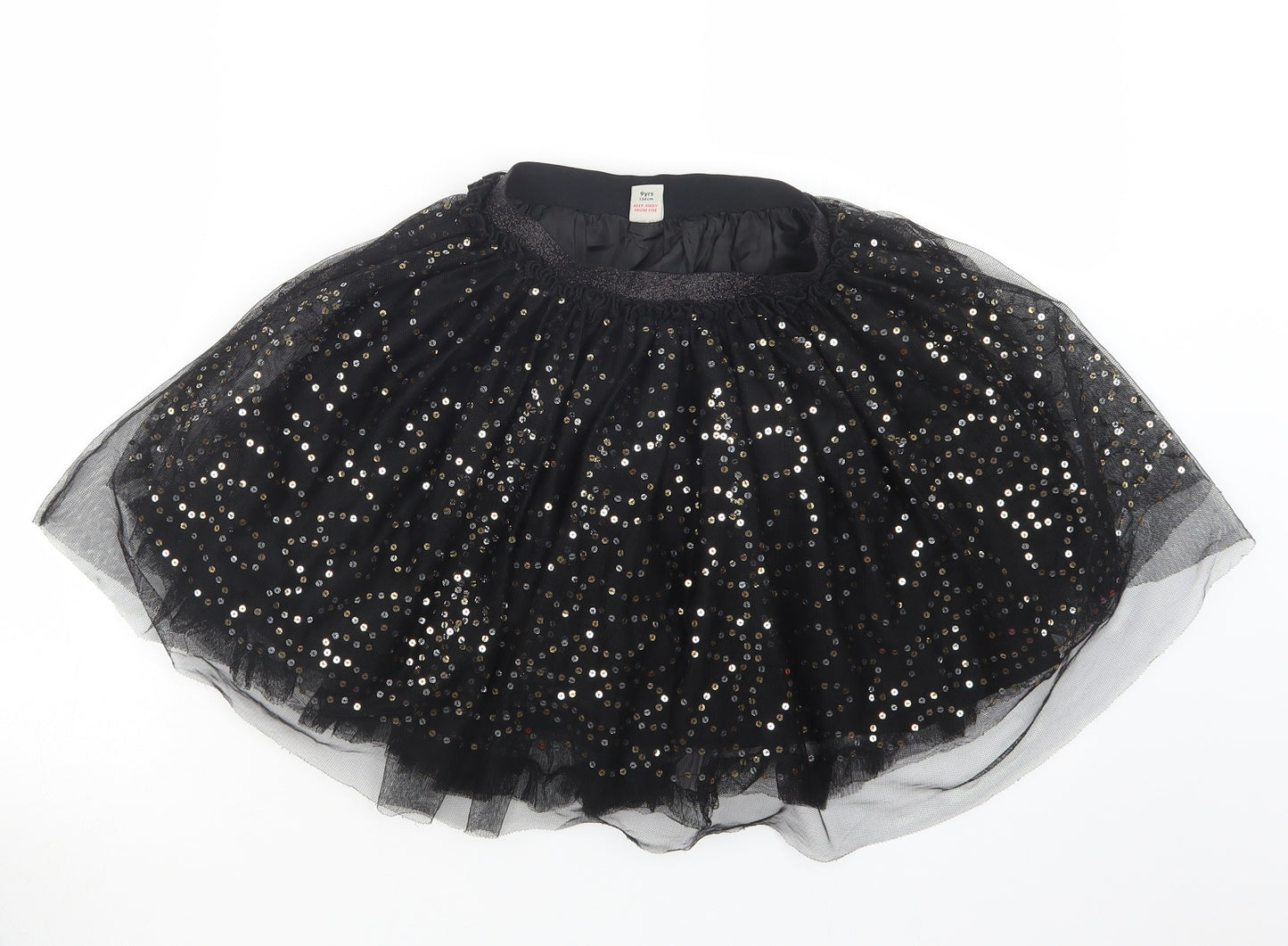 TU Girls Black   Tutu Skirt Size 9 Years