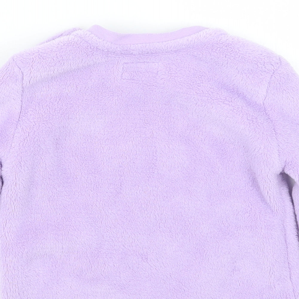 Primark Girls Purple Geometric  Babydoll Pyjama Top Size 12-18 Months