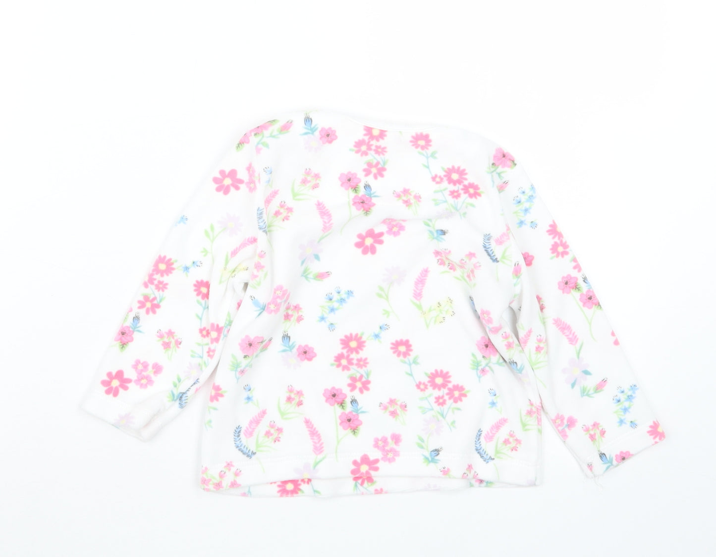 Primark Girls White Floral  Pullover Blouse Size 12-18 Months