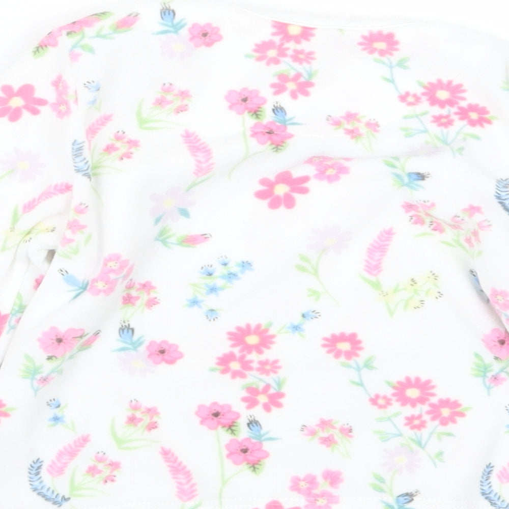 Primark Girls White Floral  Pullover Blouse Size 12-18 Months