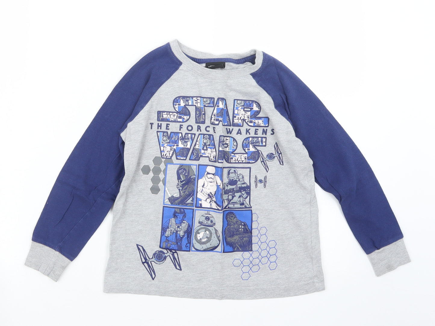 Star Wars Boys Grey Geometric   Pyjama Set Size 8 Years  - Star Wars