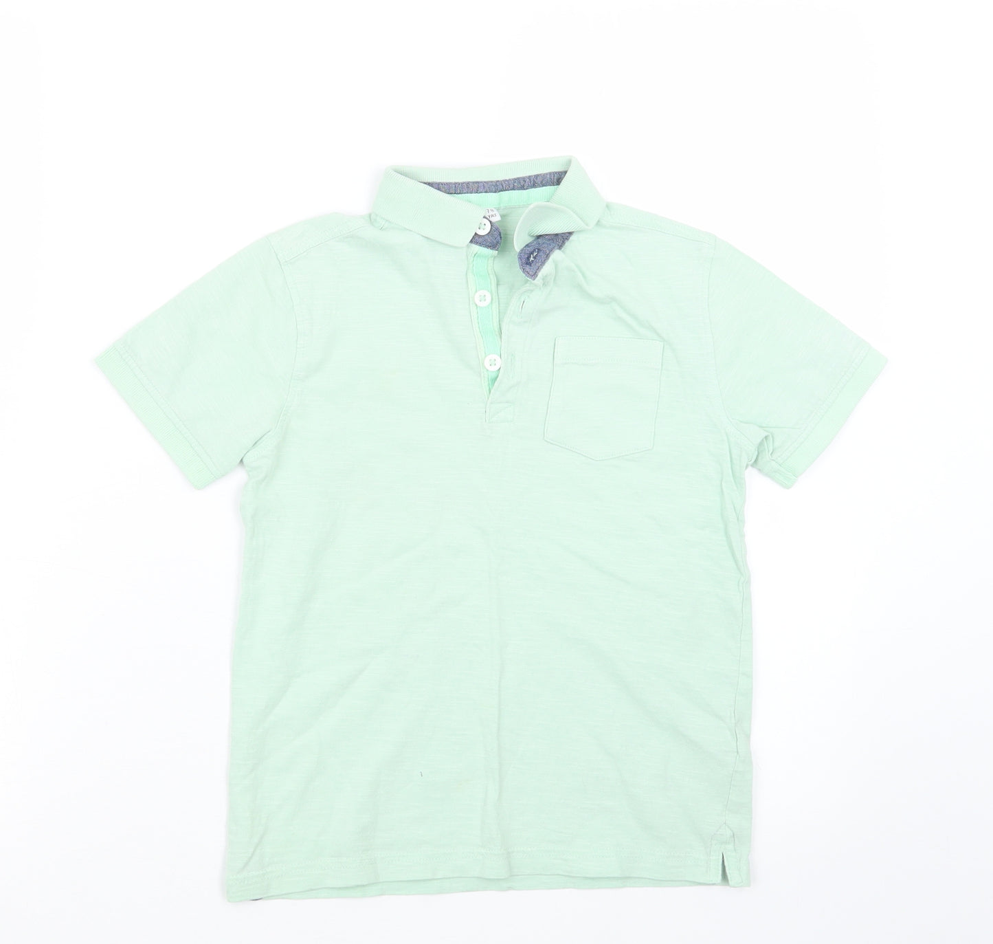 Marks and Spencer Boys Green   Basic Polo Size 7-8 Years