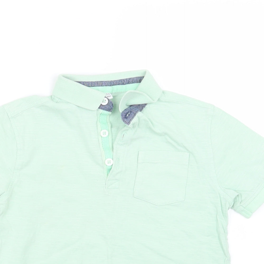 Marks and Spencer Boys Green   Basic Polo Size 7-8 Years