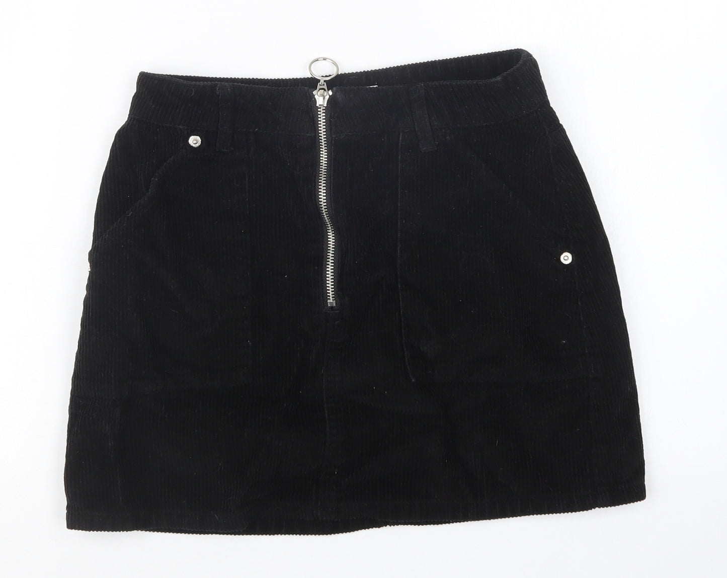 Topshop Womens Black   Straight & Pencil Skirt Size 8