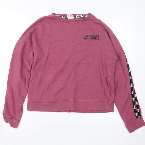 PINK Womens Pink   Pullover Jumper Size XS