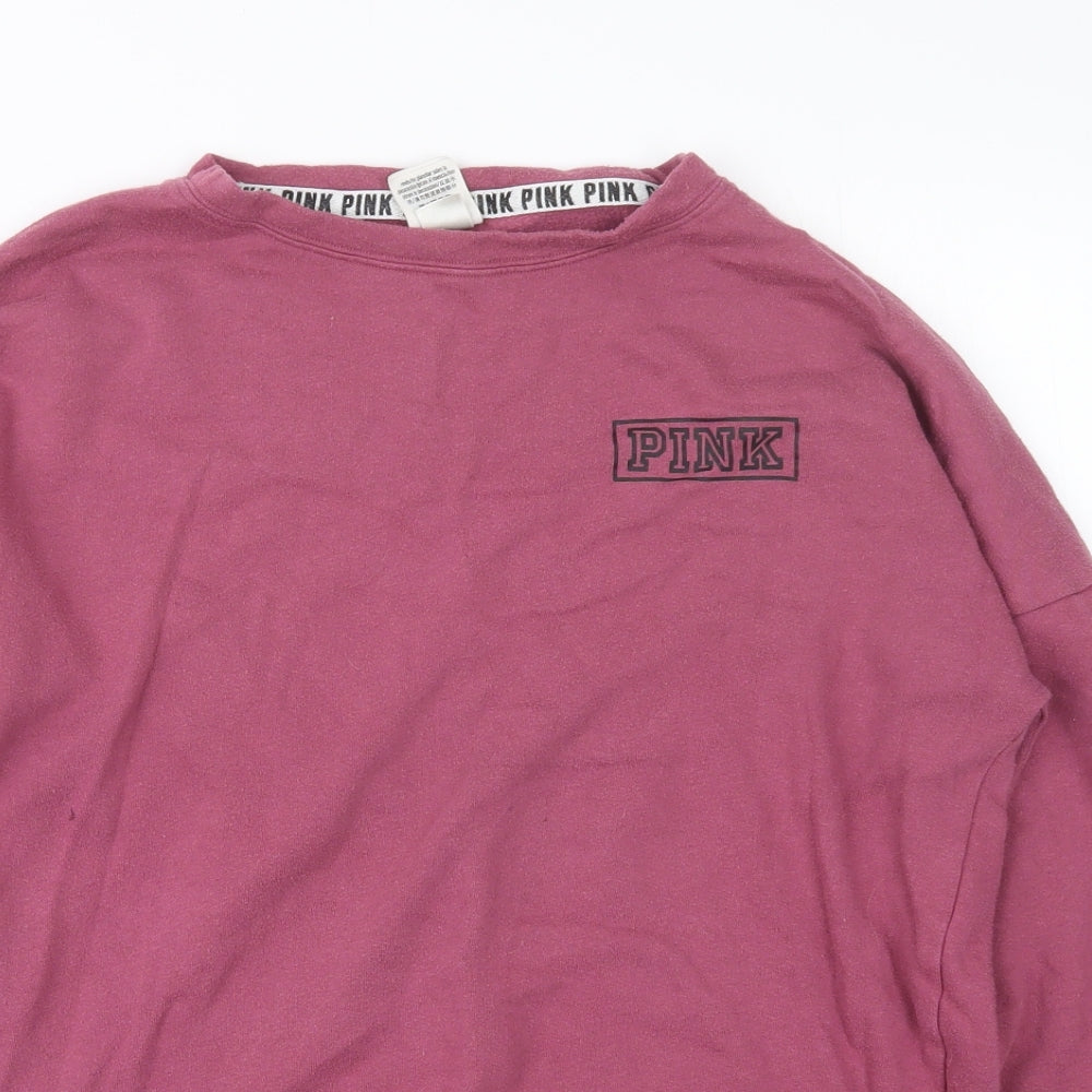 PINK Womens Pink   Pullover Jumper Size XS