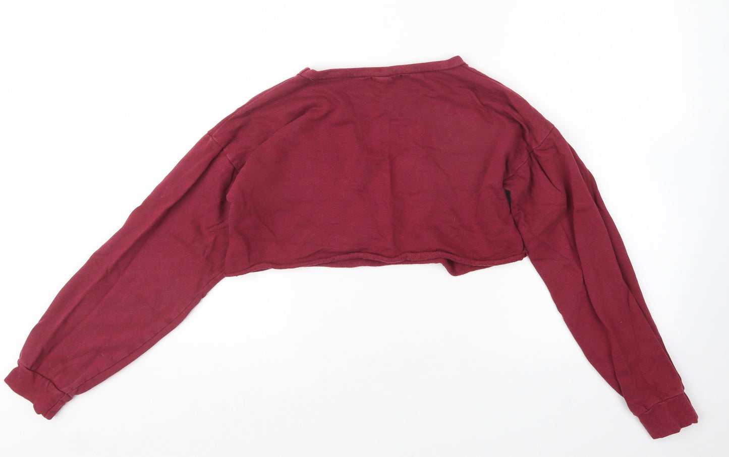 PRETTYLITTLETHING Womens Red   Pullover Jumper Size 6  - Cropped