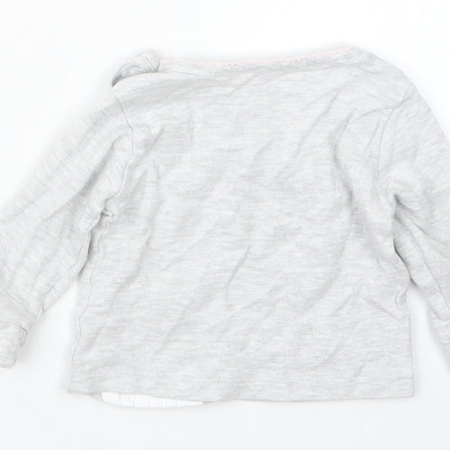 Primark Girls Grey   Basic T-Shirt Size 6-9 Months
