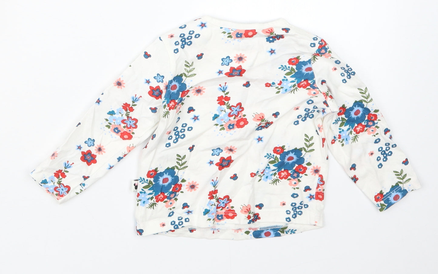 Disney Baby Girls White Floral  Basic T-Shirt Size 6-9 Months  - Minnie Mouse