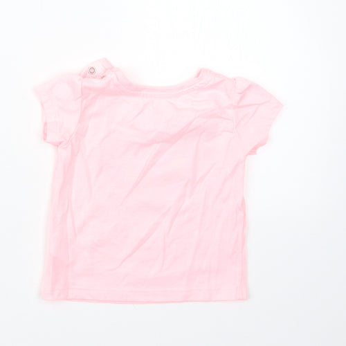 Primark Girls Pink   Basic T-Shirt Size 6-9 Months