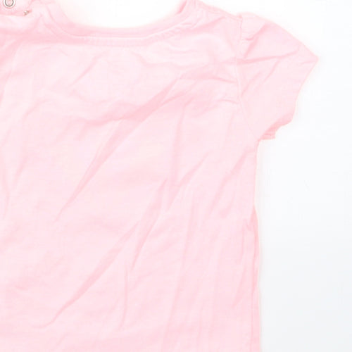 Primark Girls Pink   Basic T-Shirt Size 6-9 Months