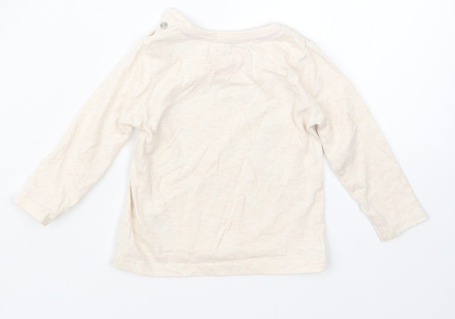 Primark Girls Beige   Basic T-Shirt Size 6-9 Months