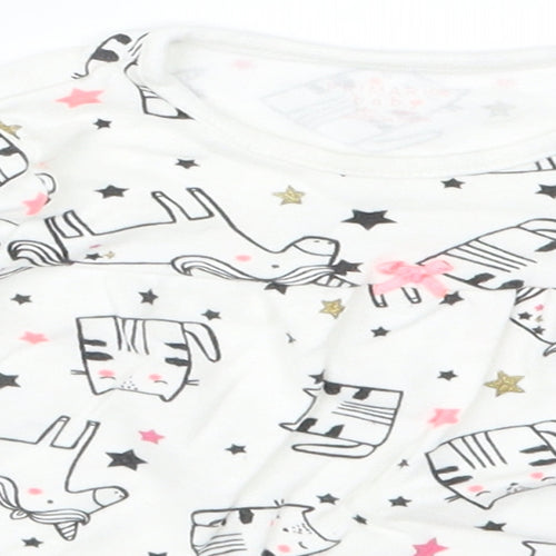 Primark Girls Black Geometric  Basic T-Shirt Size 3-6 Months