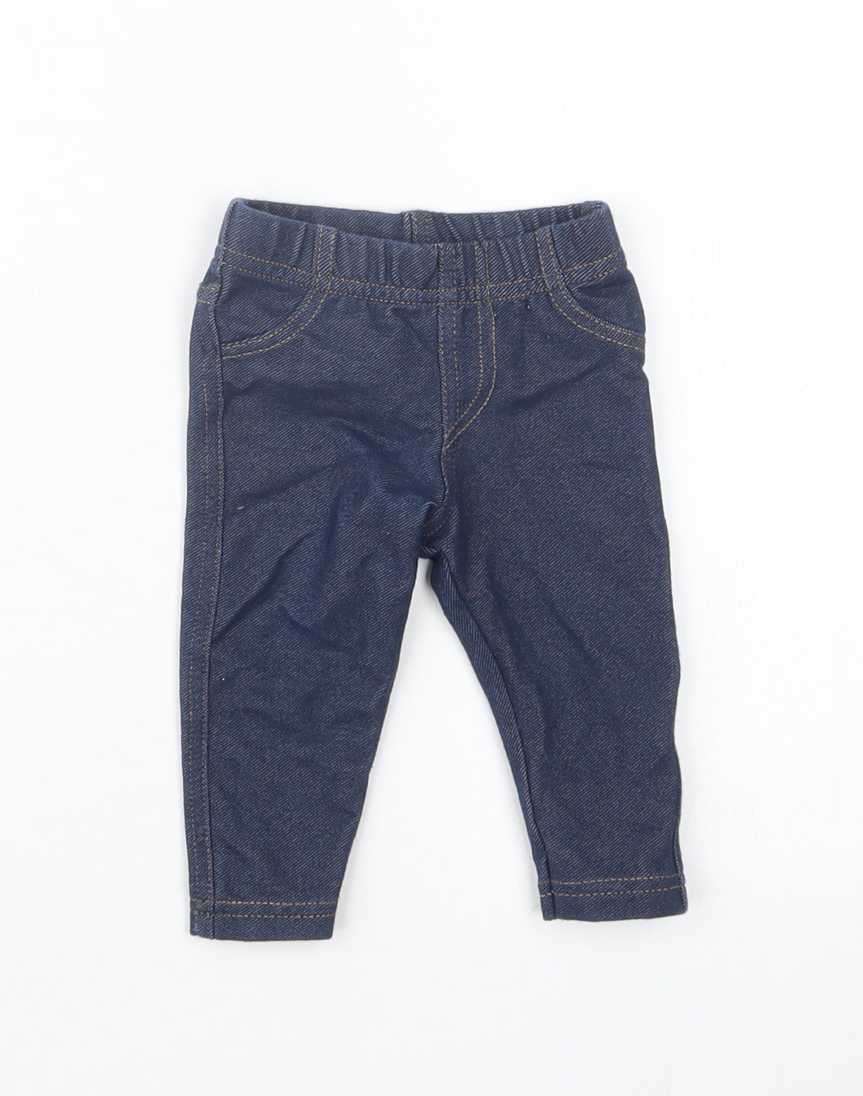 Primark Girls Blue   Capri Trousers Size 6-9 Months