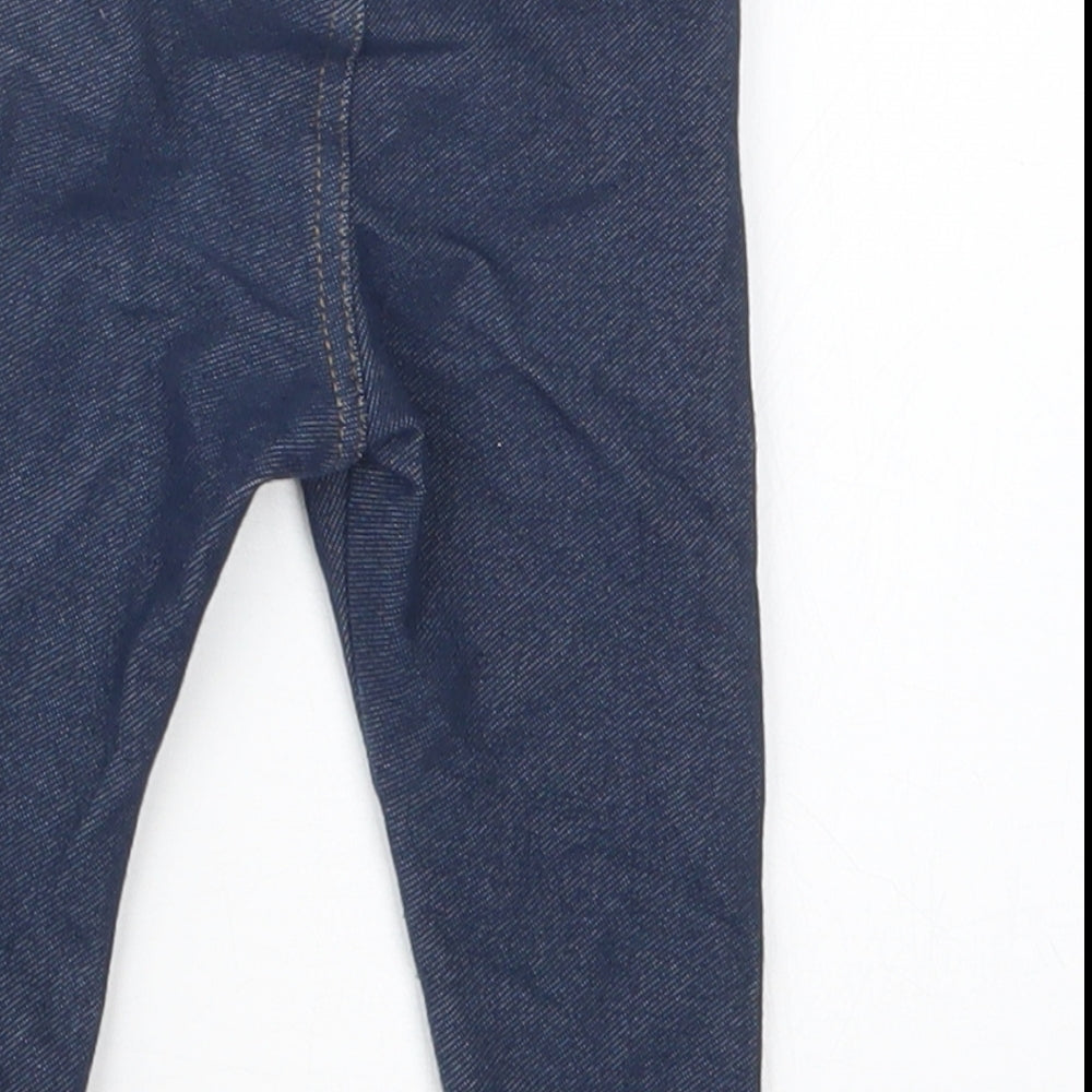Primark Girls Blue   Capri Trousers Size 6-9 Months