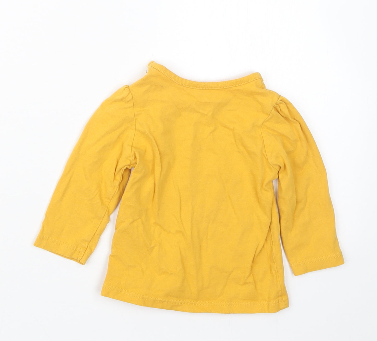 Nutmeg Girls Yellow   Basic T-Shirt Size 3-6 Months