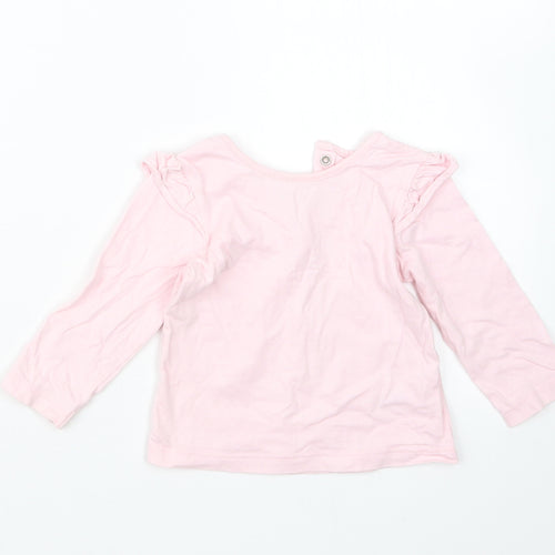 Matalan Girls Pink   Basic T-Shirt Size 6-9 Months