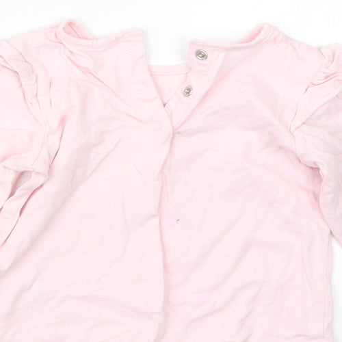 Matalan Girls Pink   Basic T-Shirt Size 6-9 Months