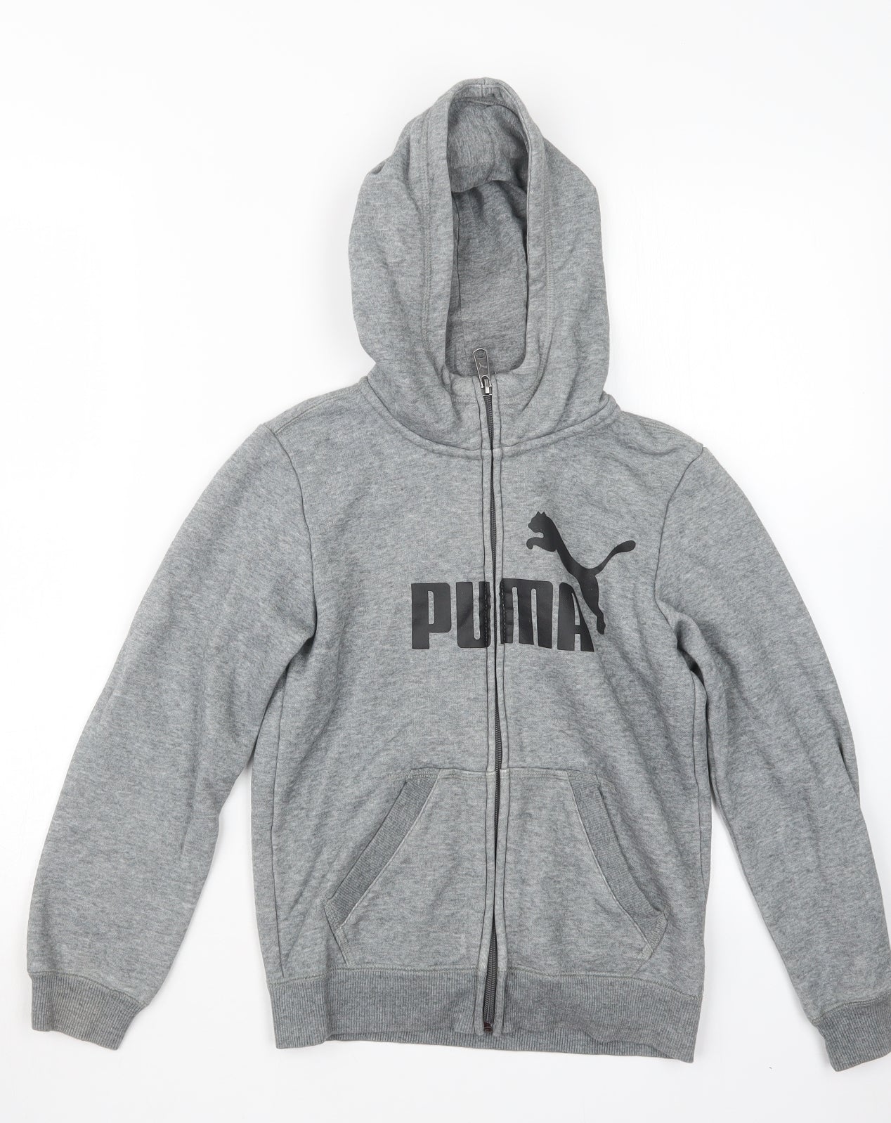 PUMA Boys Grey   Full Zip Hoodie Size 10 Years