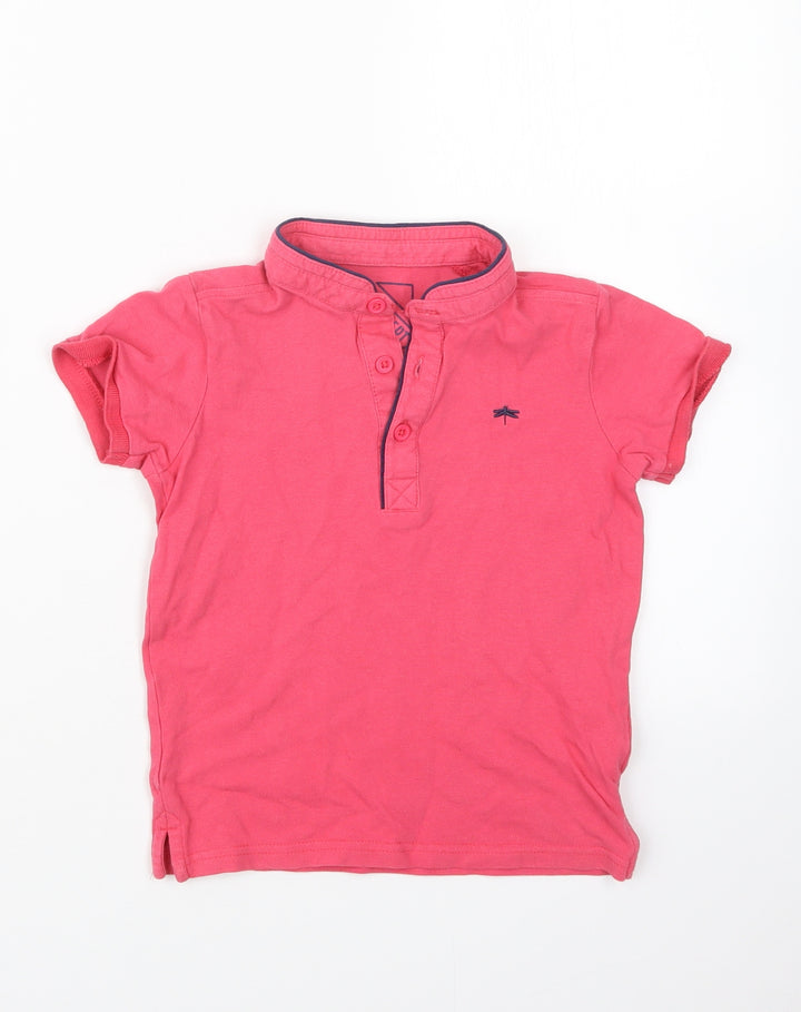 Matalan Boys Pink Basic Polo Size 6 Years