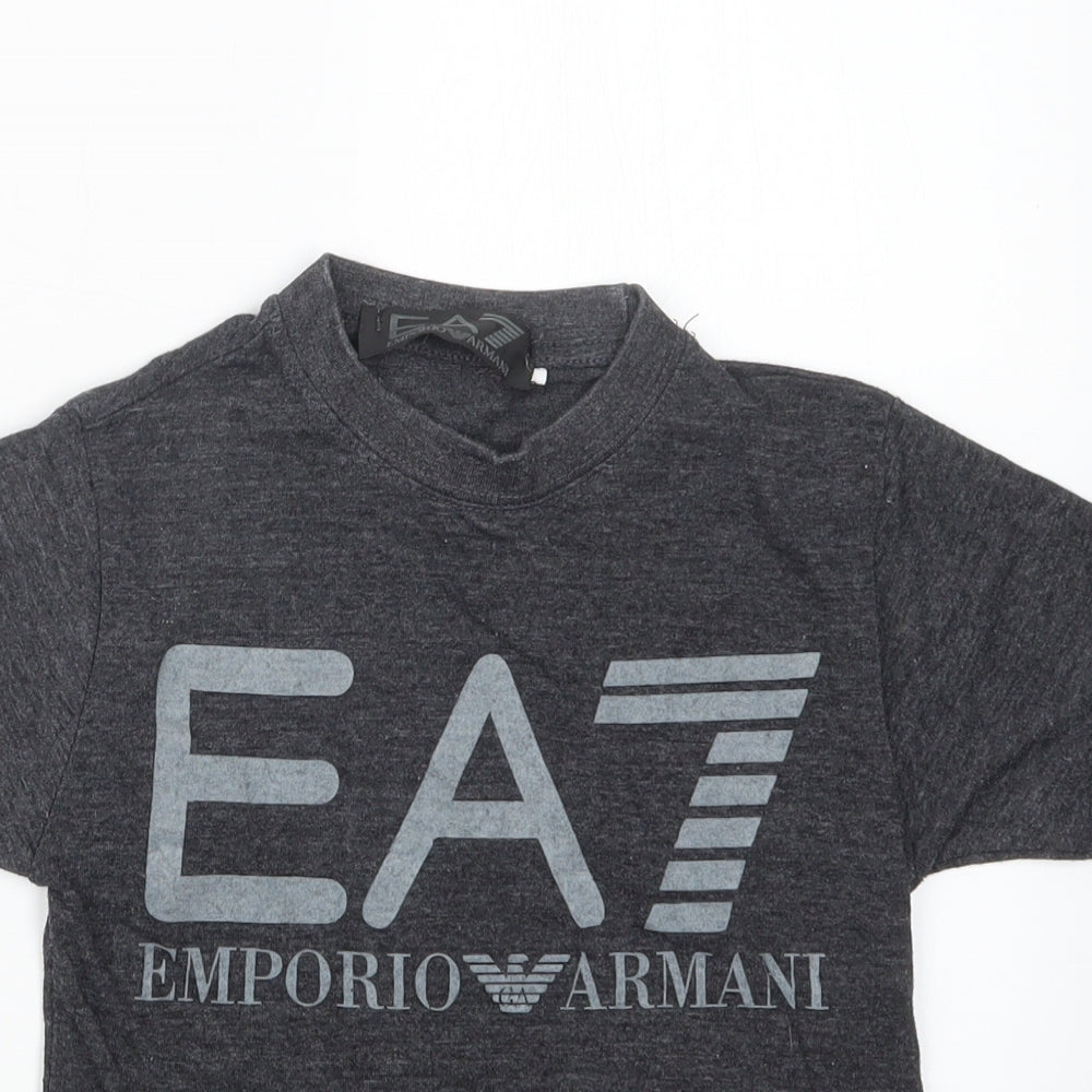 Emporio Armani Boys Grey   Basic T-Shirt Size 5-6 Years