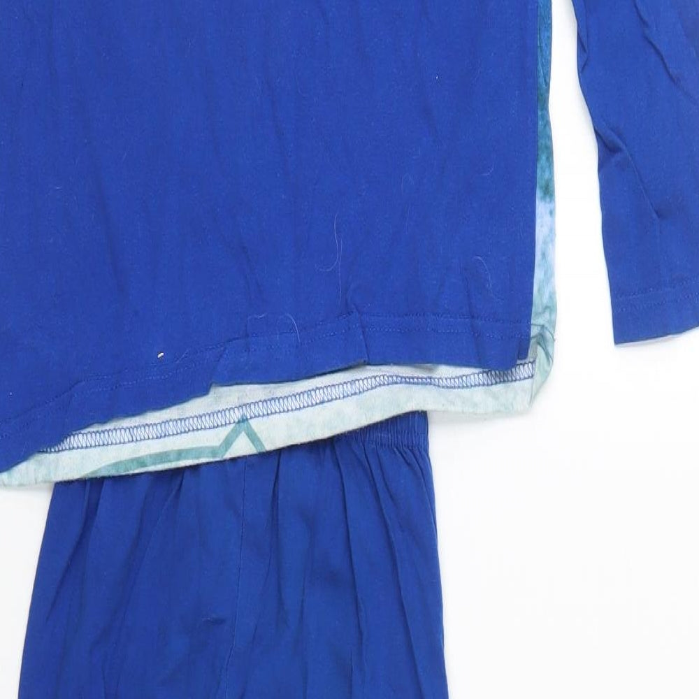 Preworn Boys Blue Solid   Pyjama Set Size 9-10 Years  - Everton