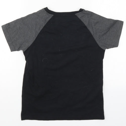 Preworn Boys Black   Basic T-Shirt Size 8-9 Years  - Everton