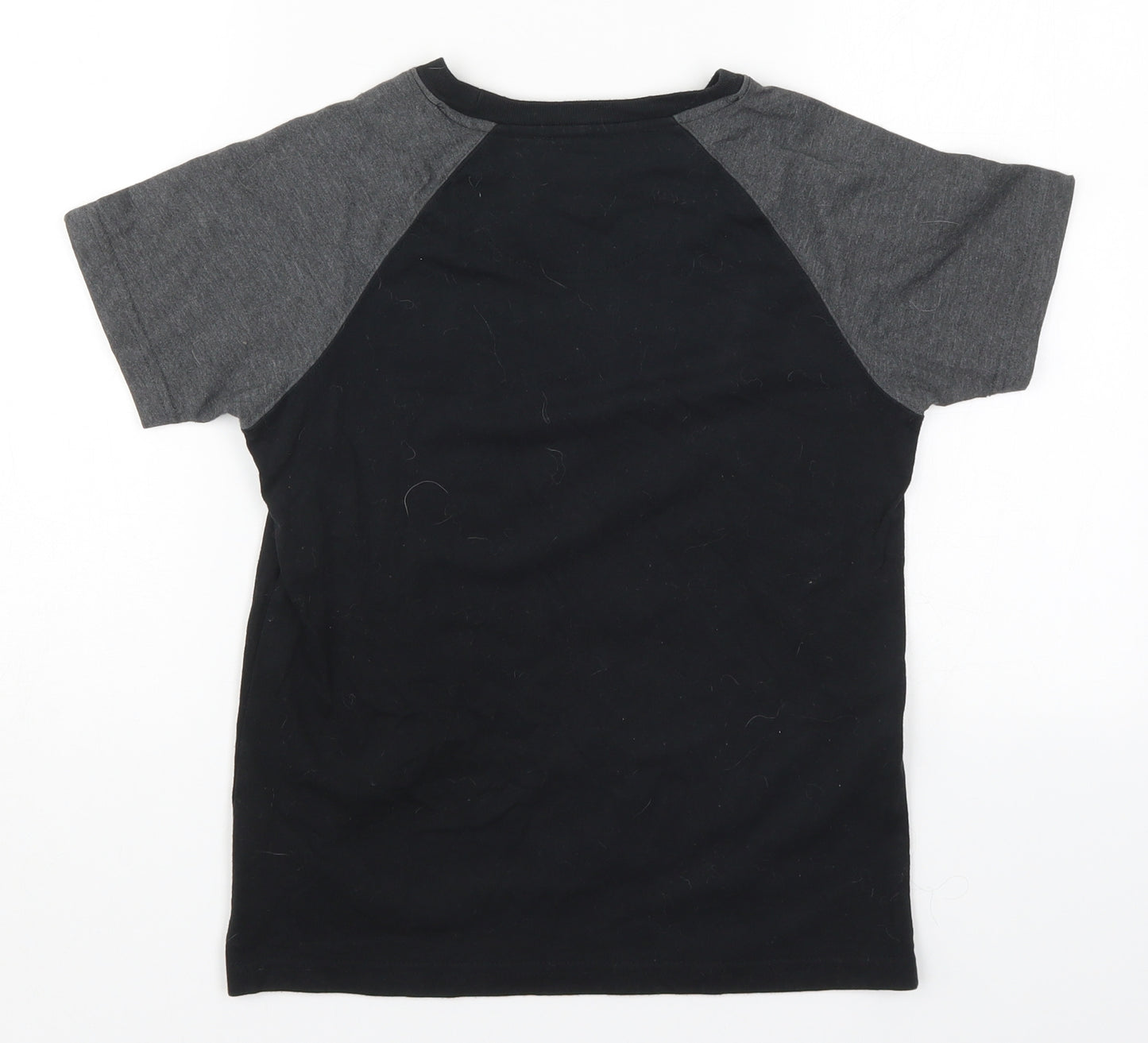 Preworn Boys Black   Basic T-Shirt Size 8-9 Years  - Everton