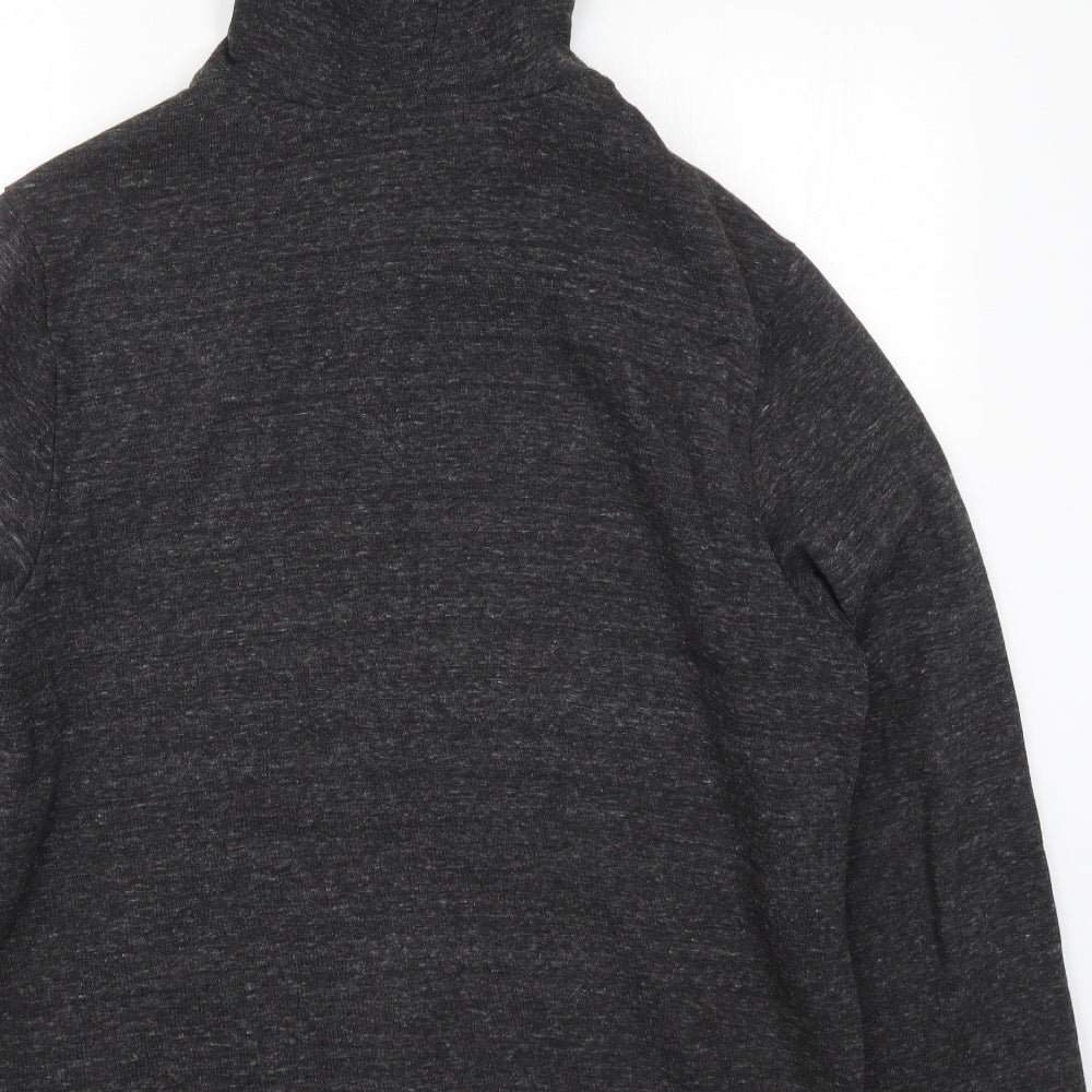 Avenue Mens Grey   Full Zip Hoodie Size L