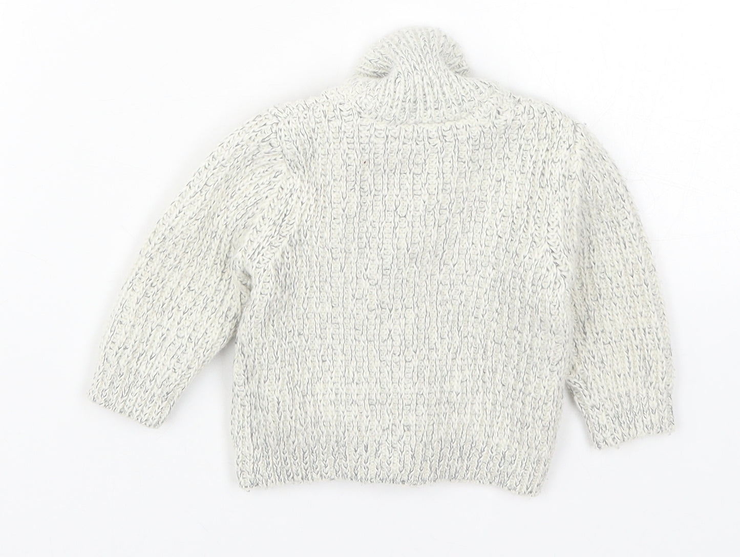 Primark Boys Grey  Knit Cardigan Jumper Size 0-3 Months