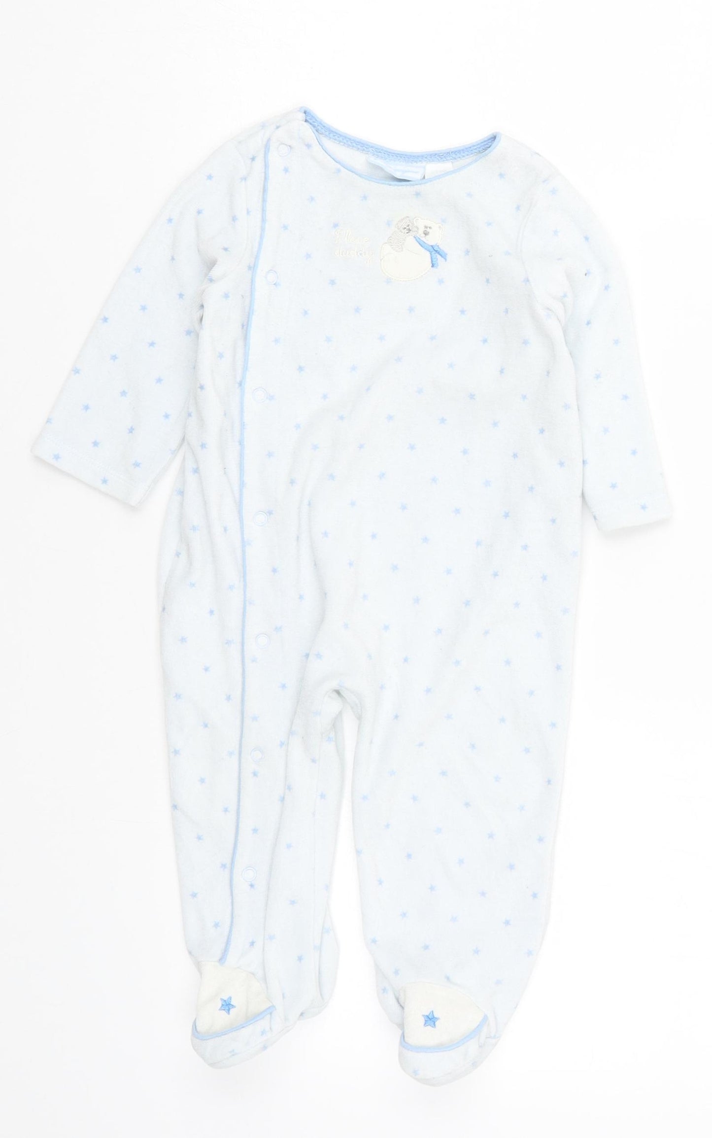 First Impressions Boys Blue Solid  Cami One Piece Size 6-9 Months  - Blue Stars