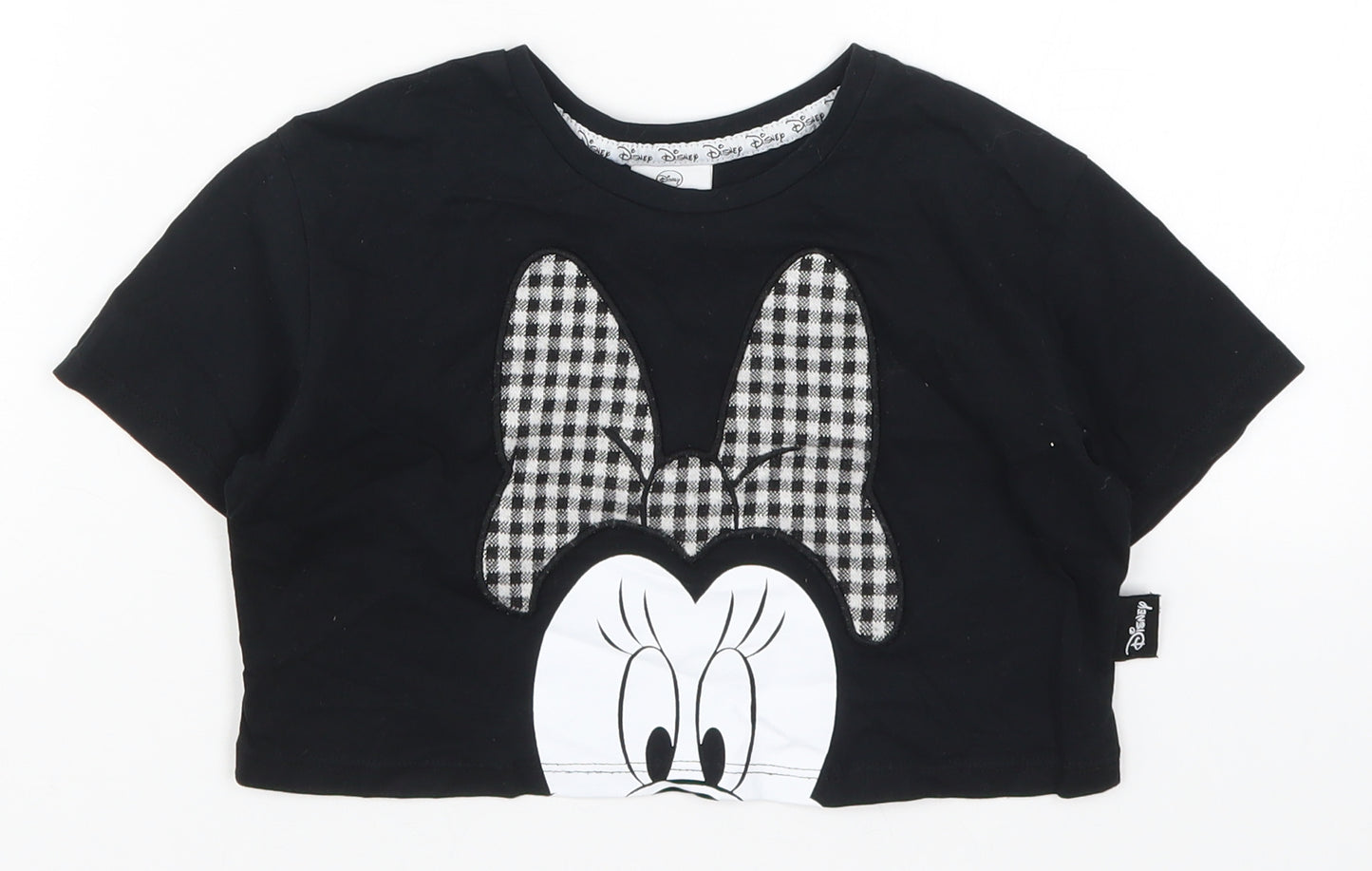 George Girls Black   Basic T-Shirt Size 4-5 Years  - Minnie Mouse