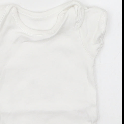 George Baby White   Babygrow One-Piece Size 0-3 Months