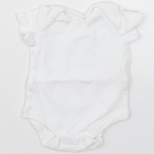 F&F Baby White   Babygrow One-Piece Size 0-3 Months
