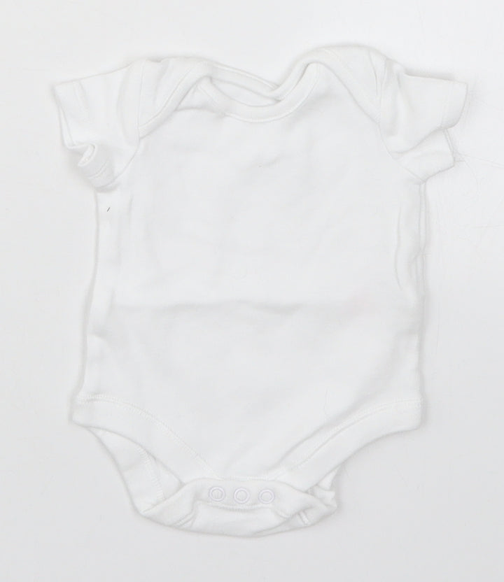 F&F Baby White   Babygrow One-Piece Size 0-3 Months