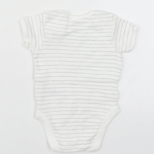 George Baby White Striped  Babygrow One-Piece Size 0-3 Months