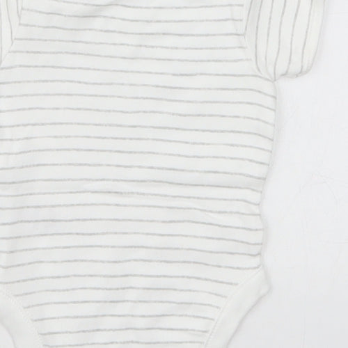 George Baby White Striped  Babygrow One-Piece Size 0-3 Months