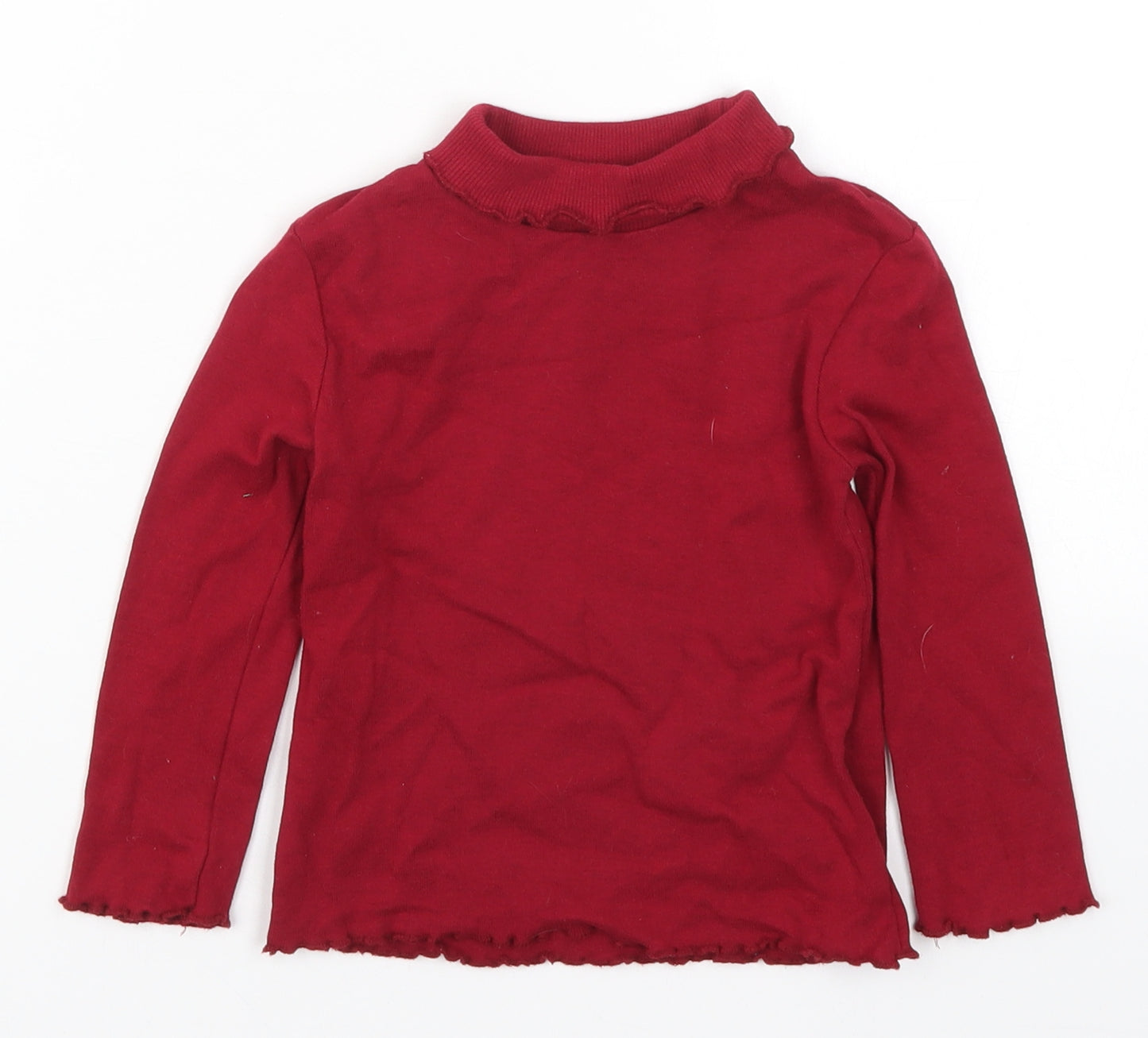 SoulCal&Co Girls Red   Basic T-Shirt Size 4-5 Years