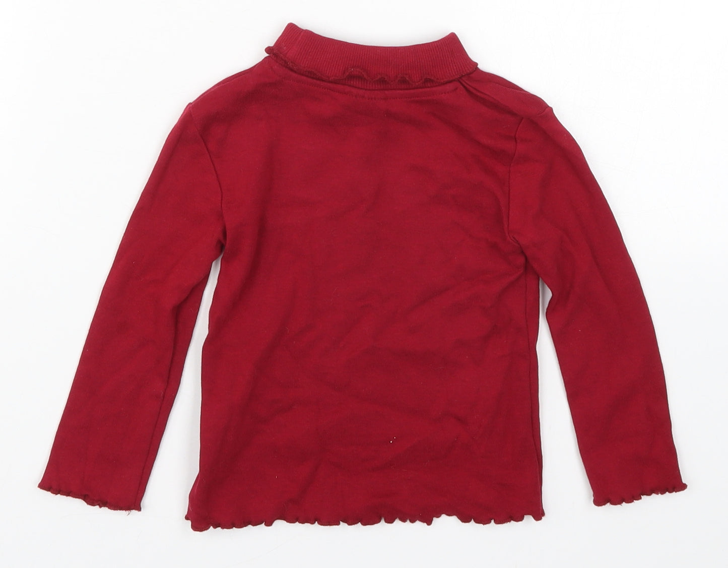 SoulCal&Co Girls Red   Basic T-Shirt Size 4-5 Years