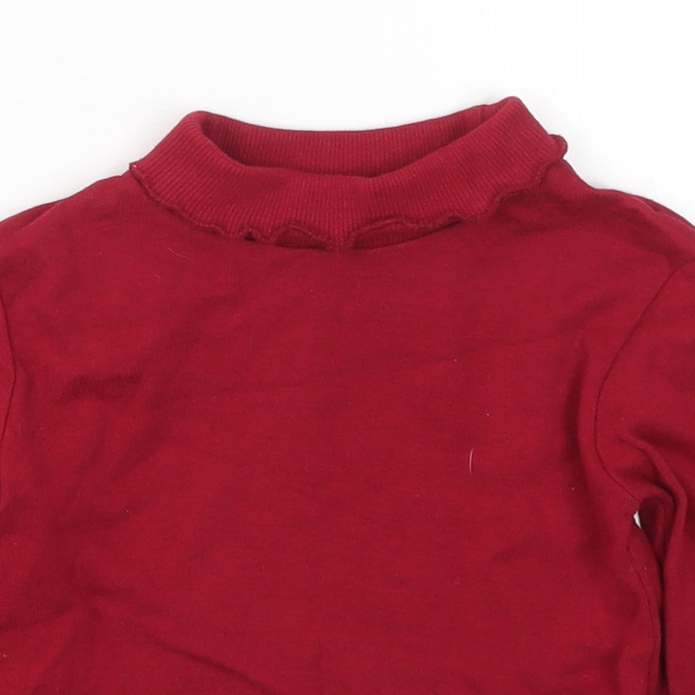 SoulCal&Co Girls Red   Basic T-Shirt Size 4-5 Years
