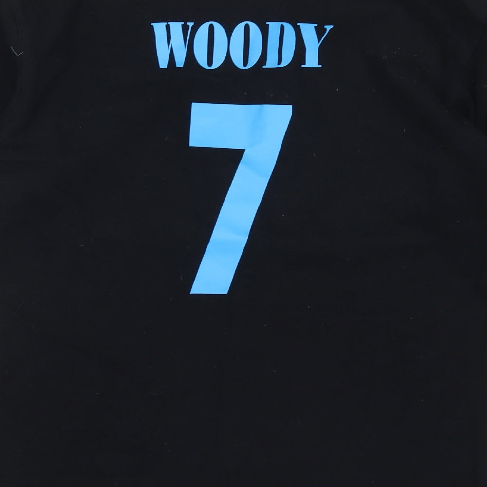 Front Row Mens Black    Polo Size S  - Get Off My Land Woody 7