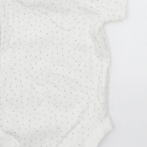 F&F Baby White   Babygrow One-Piece Size 3-6 Months  - Flecked