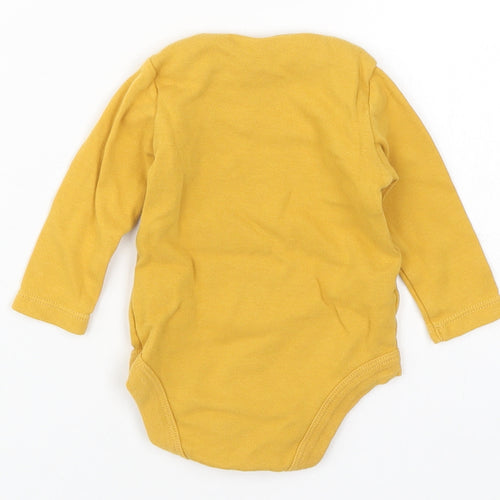 TU Baby Yellow   Babygrow One-Piece Size 0-3 Months  - Dinosaur