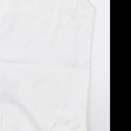 Nutmeg Baby White   Babygrow One-Piece Size 6-9 Months