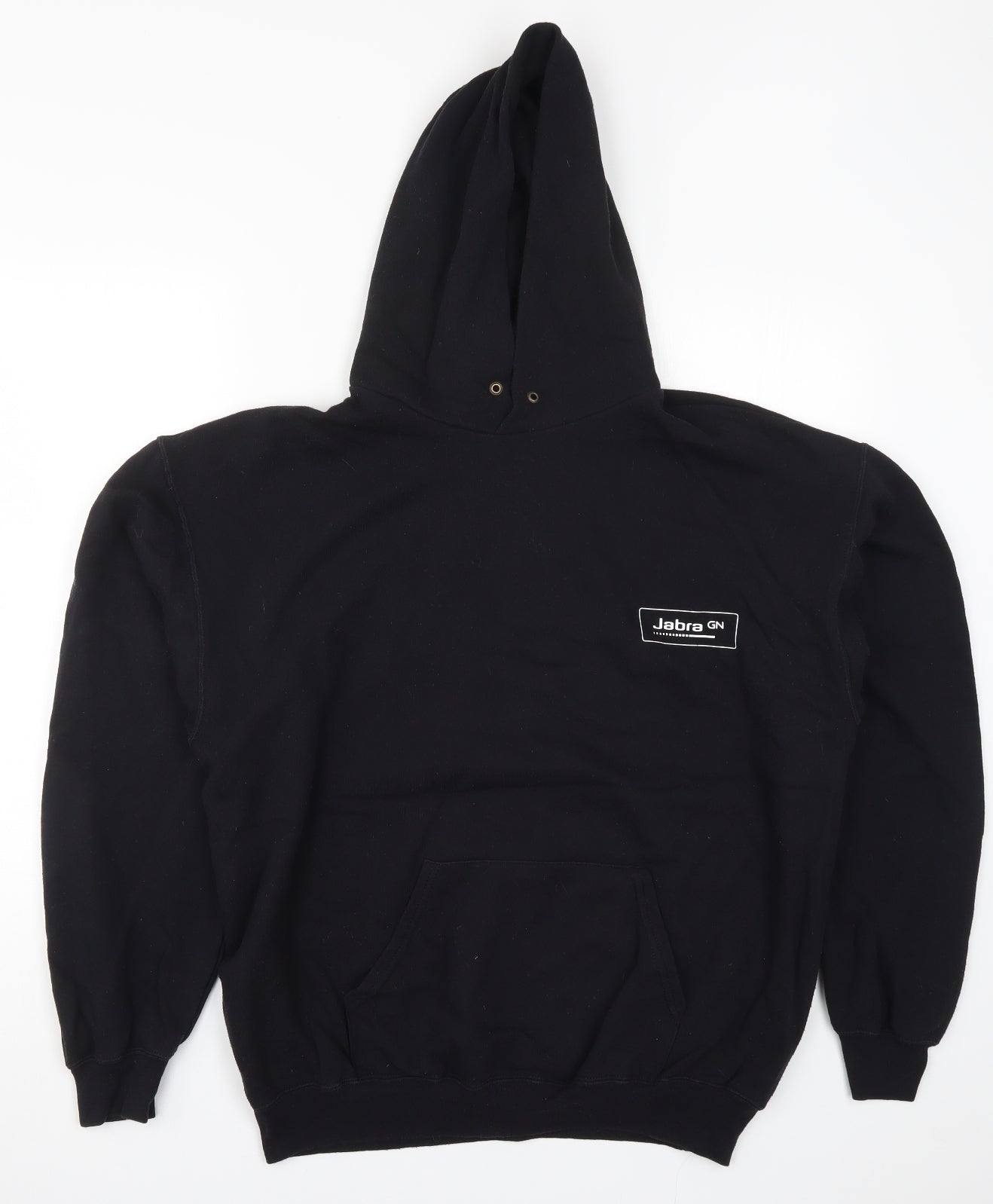 Fruit of the Loom Mens Black   Pullover Hoodie Size XL  - Jabra GN Race to Replace